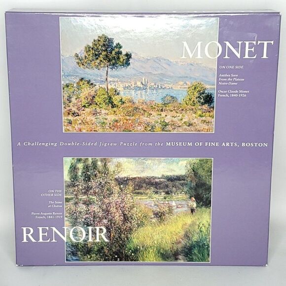 NEW Monet Renoir Double Side Jigsaw Puzzle 551pc MFA Museum Fine Arts Boston - Picture 1 of 5